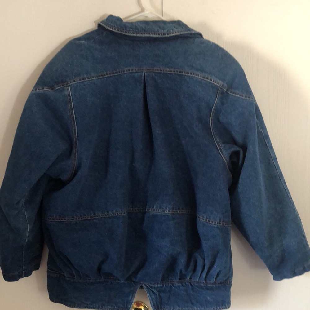 Woman’s Y2k unique retro rare VTG Denim Blue jean Jacket - Picture 14 of 16